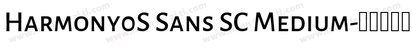 Harmony0S Sans SC Medium字体转换